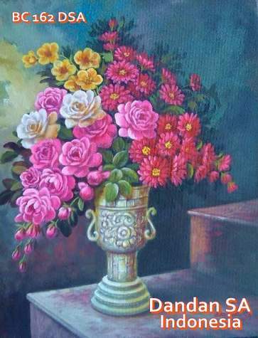 Lukisan Bunga Indah dan Cantik "Dandan SA"