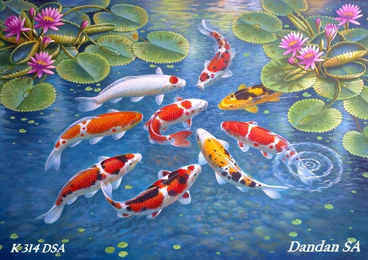 Lukisan Ikan Koi Karya : Dandan SA
